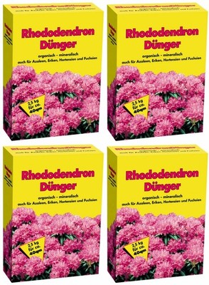 GPI Rhododendrondünger 10kg 4x 2,5kg Azalee Moorbeetpflanze Hecken Rhododendron