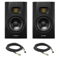 Adam Audio T5V 5" Powered Studio Monitor (Pair) with 2x 25' XLR Cables