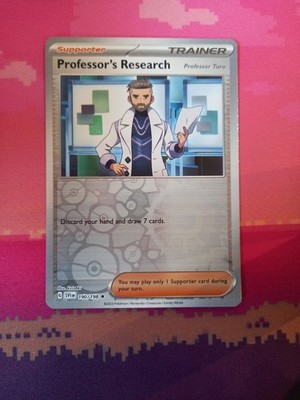 Pokemon Karte Professor's Research Scarlet & Violet Base Set Reverse 190/198 NM
