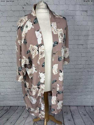 Women s Floral Print Jacket Size 10 Primark Pink Blush Oversized