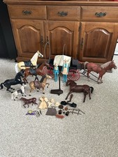 Vintage Marx Johnny West Covered Wagon Horse Accessories Wild West Mixed Lot
