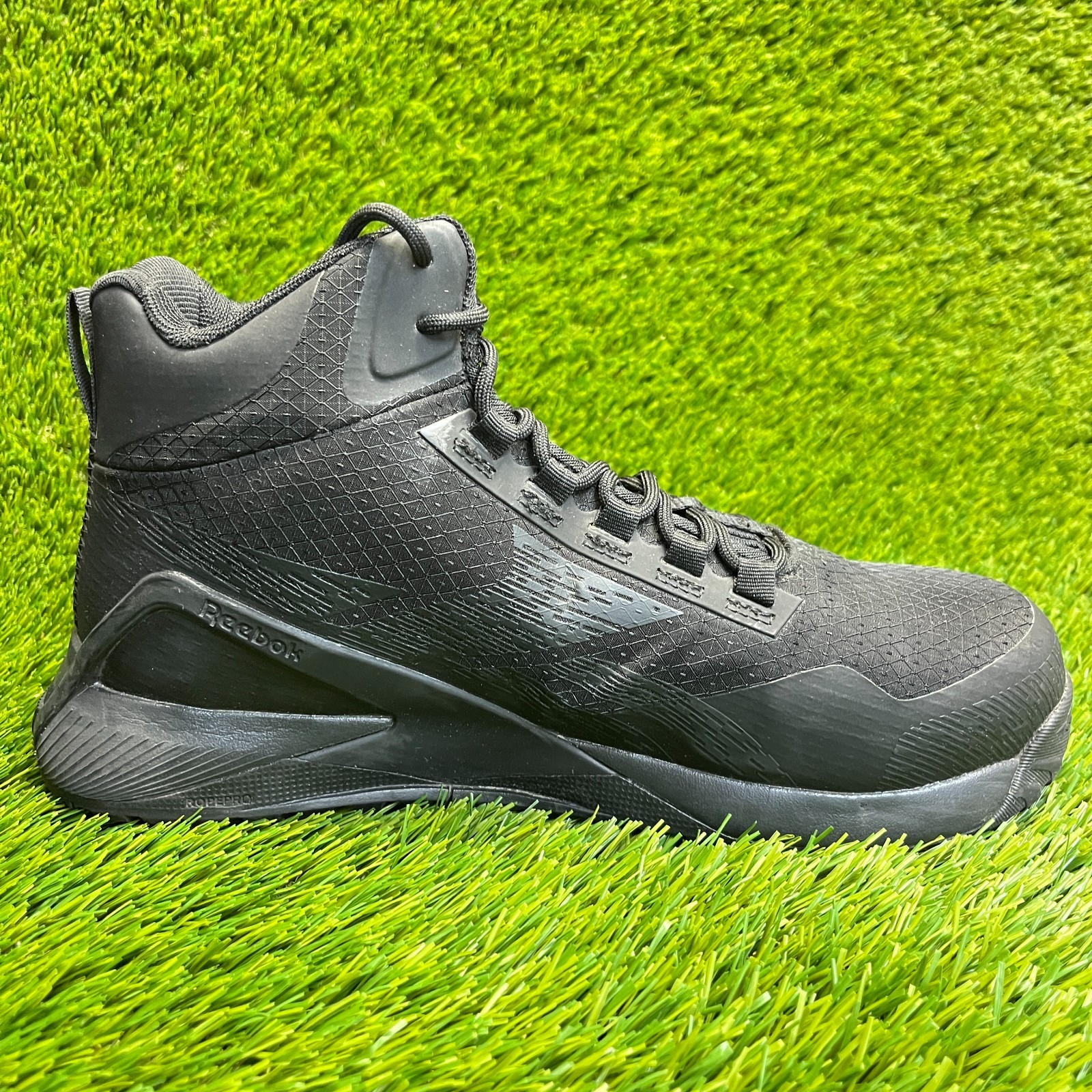 Reebok Nano X1 Adventure Mens Size 8W Black Outdoor Composite Toe Work Boots