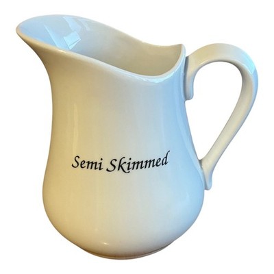 BIA DRH Collection London weiß Keramik Milchkännchen Milchkännchen halb entrahmt - 17 cm hoch