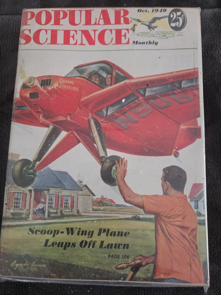 POPULAR SCIENCE MAGAZINES LOT of five (5) vintage, in vinyl, in nice-cond, gift - Image 4 of 4
