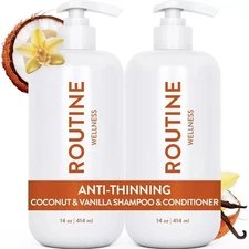 Routine Wellness Anti-Thinning Coconut & Vanilla Set 14oz / 414ml
