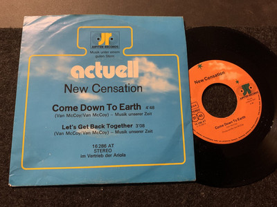 1690 / New Censation - Come Down To Earth - Lets Get Back Together / NM / 7''