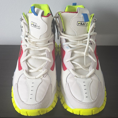 FILA Ray Tracer TR 2 Mid White Red Blue Neon Yellow Black Mid Top 1RM01332-117