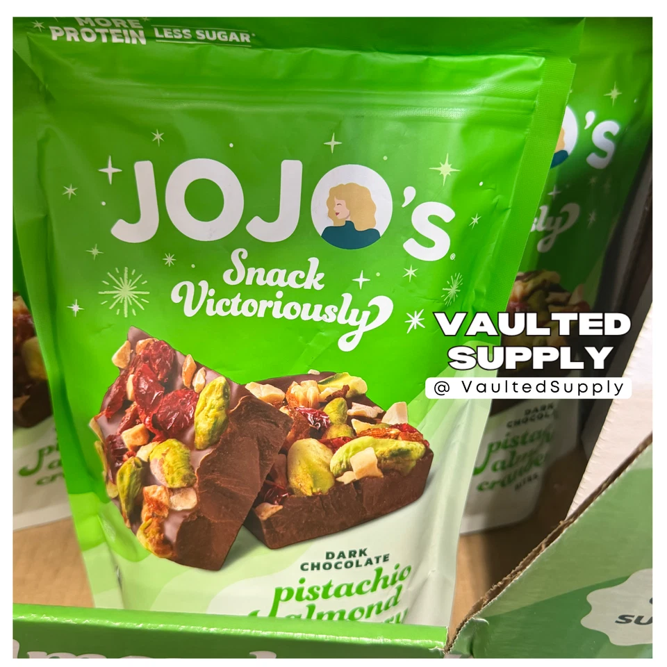 JOJO’s Dark Chocolate Pistachio Almond Cranberry Bites 2 Pack 14.4 oz Gluten Fre - Image 2 of 4