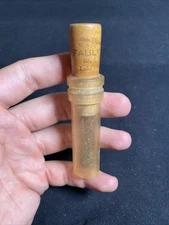 VINTAGE FAULK'S GOOSE CALL WOOD & CLEAR PLASTIC LAKE CHARLES, LA  