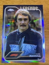 Nigel Mansell Topps Chrome Legends Refractor F1 Topps 2024 #189