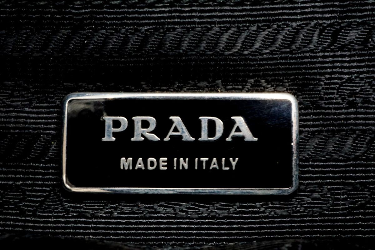 PRADA Mini Shoulder Bag Flap Triangular Logo Plat… - image 10