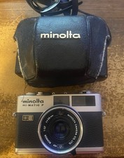 Vintage Minolta Hi-Matic F Rangefinder -- Untested f 38mm Rokkar 1:27