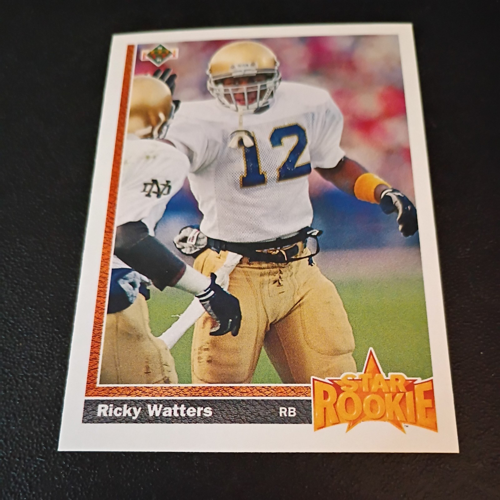 RICKY WATTERS 1991 Upper Deck STAR ROOKIE Card #9 
