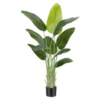Paradiesvogel Pflanze KüNstlich Groß Tropische Palme Deko Innen AußEn 150Cm