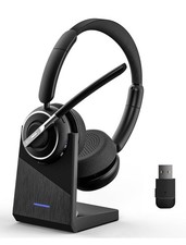 Wireless Headphones with Microphone for Work , Bluetooth Headphones
