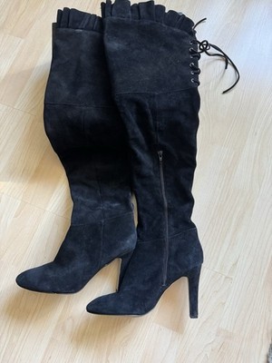 Damen Overknees Wildleder 39,5