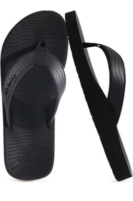 COFASE Men s Comfort Sandals Size 14 Black Arch Support Slip On Casual