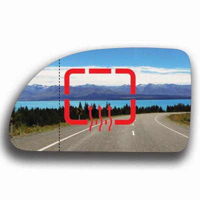 Blau Asphärisch Links Beheizbar für Chevrolet Equinox 2005 - 2009