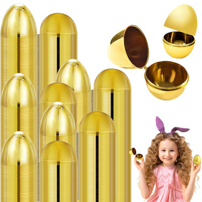 The Dreidel Company Golden Easter Eggs Metallic Gold Goodie Basket Prize Eggs