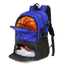 WOLT Basketball Backpack Large Sports Bag with Separate Ball Holder  Shoes C...