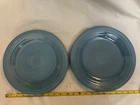 Set of 2 Periwinkle Blue Fiestaware Dinner Plates