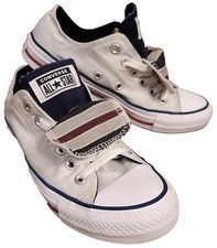 Converse Chuck Taylor All Star Bajo Doble Lengua 145334F Blanco EE. UU. Hombres 5 Mujeres 7