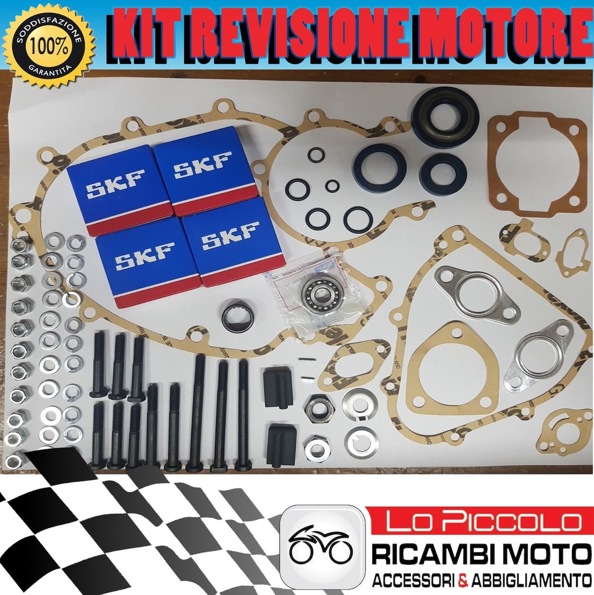 Maxi Kit Am6 Kit Revisione Motore Completo Vespa 125 Primavera