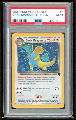 psa10 わるいカイリュー ★ 旧裏 Dark Dragonite 2000 DARK DRAGONITE HOLO TEAM ROCKET PSA 9 MINT #5/83 POKEMON CARD