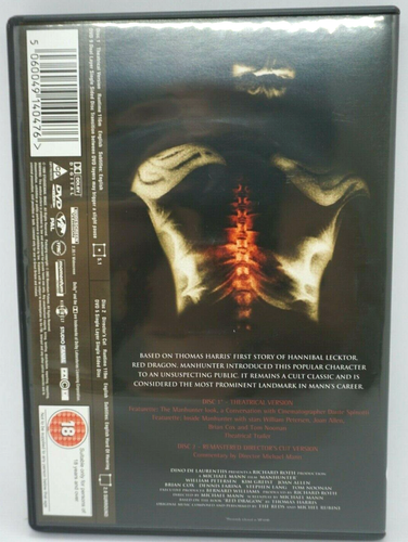 MANHUNTER : SPECIAL EDITION 2 DISCs DVD - hannibal lecktor - RARE !! - Picture 2 of 3