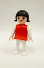 Playmobil Vintage Figure Child Girl Red/White Clothes