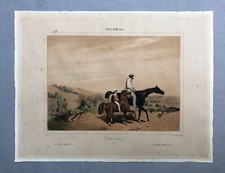 Reiter, Lithographie nach Alfred De Dreux, 19. Jh.