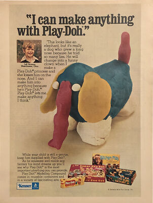 1973 Play-Doh PRINT AD Jeff Strasser Westchester Ohio VTG 1970s Make Anything