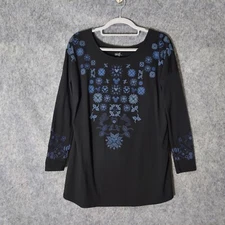 Disney Parks Boutique Women Top S Mickey Minnie Floral Puff Paint Cottage Garden