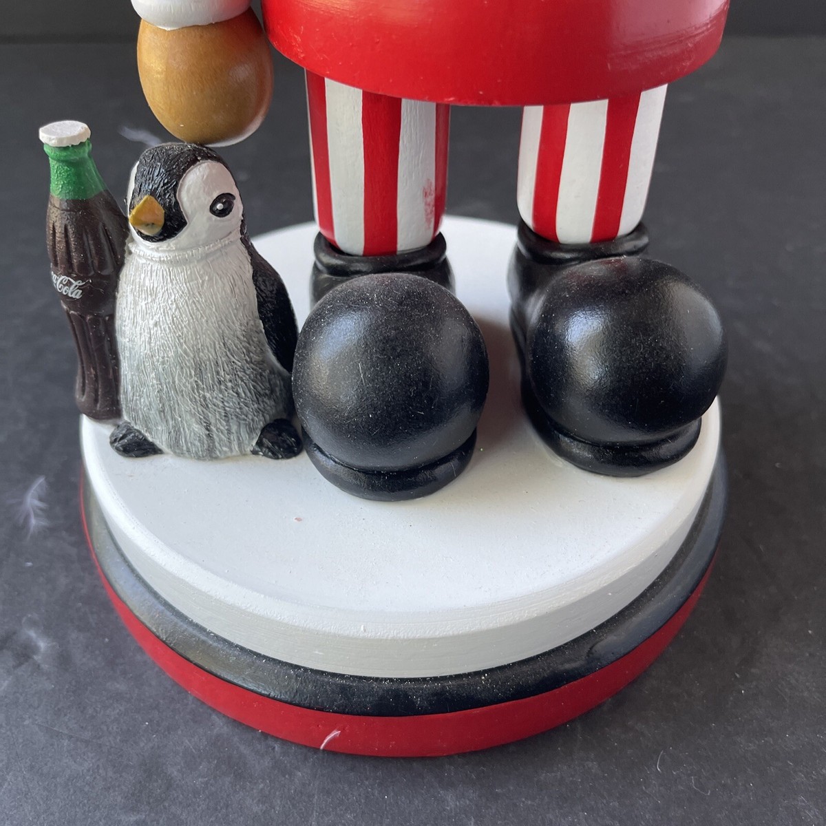 Kurt Adler 15-Inch Coca-Cola Hollywood Nutcracker – Polar Bear Hat & Penguin (Festive Holiday Decor)