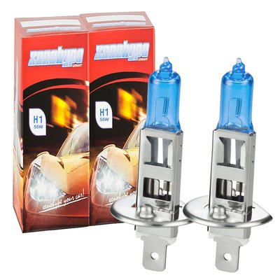 H1 Xenon Look ULTRA Fernlicht  Lampen Glühlampen Super White Blue 7 der Hammer