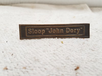 Vintage Seltene Sloop John Dory Messing Werbetafel England T964