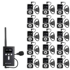 Retekess Wireless Assisted Tour Guide System Listening 15receiver Travel Lecture