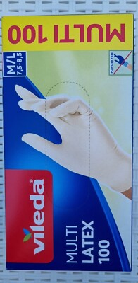 Vileda White Latex One Size Gloves