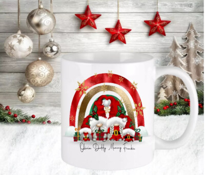 Personalisierte Tasse Gonk Gonks Paar Familie Geschenk Andenken Weihnachtsgeschenk