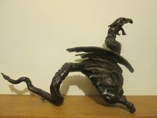 IMPOSING BRONZE CHIMERA SCULPTURE GRIP 19TH NAPOLEON III CHIMERA MONSTER