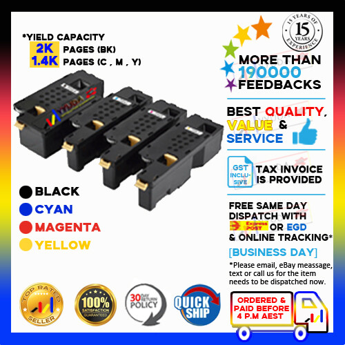 4x NoN-OEM CP105b CP205 toner for Fuji Xerox DocuPrint CM205b