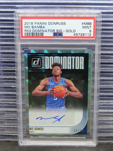 2018 Panini Donruss Basketball Gold Mo Bamba #RD-MBB PSA 9