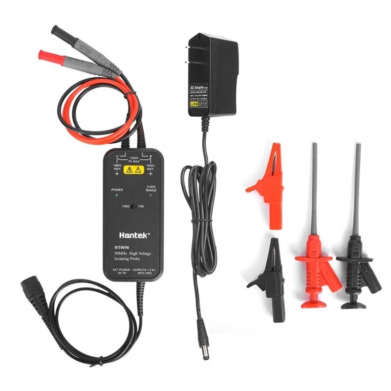 Hantek HT8050/HT8100 High Voltage Differential Oscilloscope Probe 50MHZ/100MHZ 