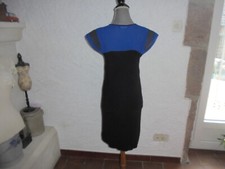 Robe Noire COP COPINE Taille 36 - Col Ample, Coupe évasée, En Viscose, Neuve Sans étiquette