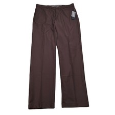 Michael Kors Performance Dress Pants Mens 34x32 Wine Red Stretch Classic NEW