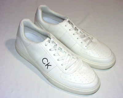 Calvin Klein CMGIANO-R Sneakers, Synthetic Upper, White, US 