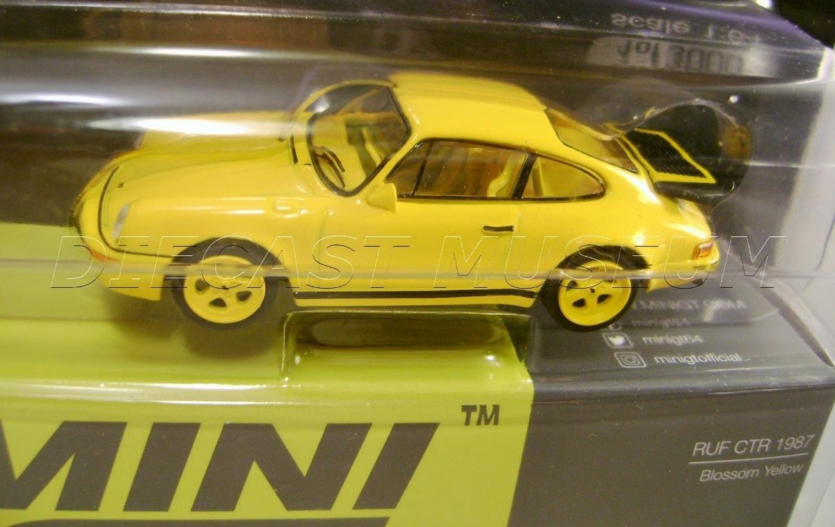ミニカー MINI GT RUF CTR 1987 Blossom Yellow 419 FirstLook Mini GT 419 RUF CTR 1987 Blossom Yellow and Mini