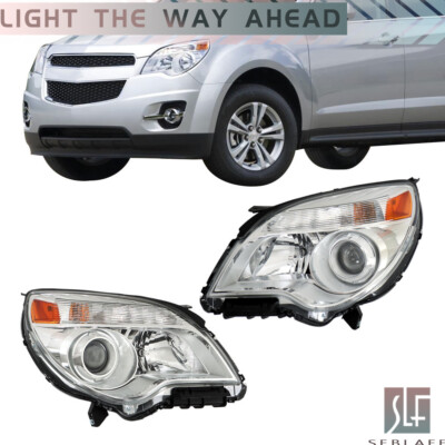 For 2010-2015 Chevy Equinox LTZ Headlight Halogen Type Projector LH + RH