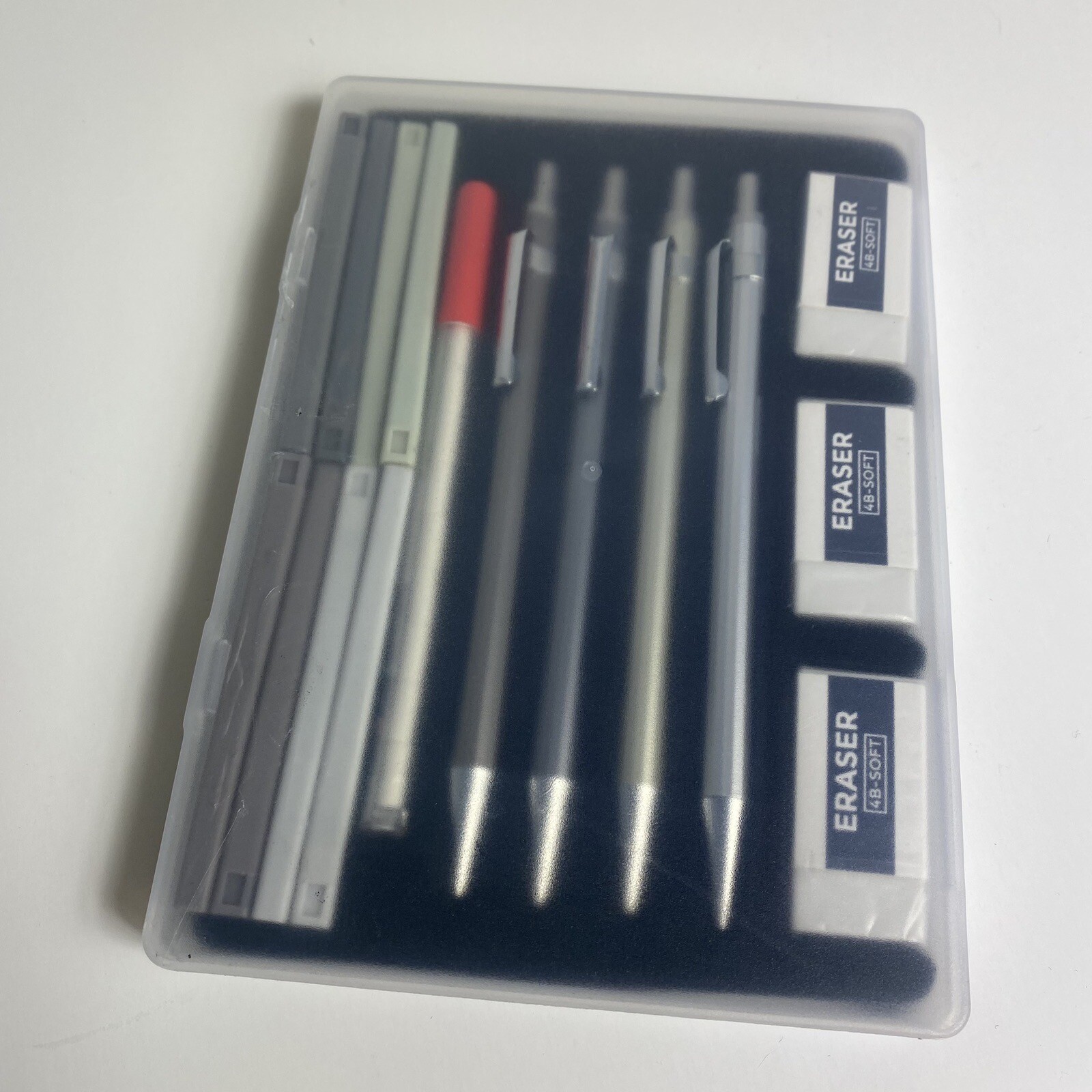 Mechanical Pencils Set 4PCS Metal 0.7Mm, Lead Drafting Pencil 0.7 Mm New-image