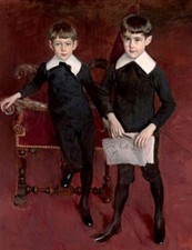 Pintura al óleo Retrato-de-Louis-y-Pedro-Superceseaux-Giovanni-Boldini-Pintura al óleo